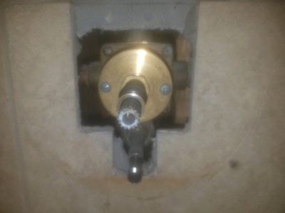 leaking shower valve